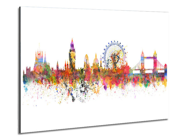 London Skyline Splatter