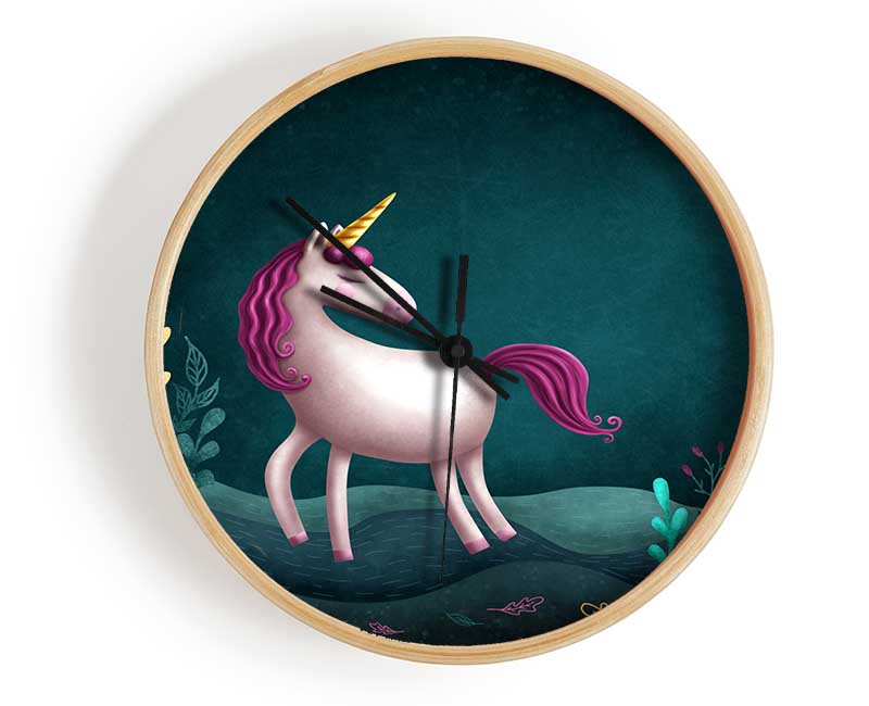 The Happy Unicorn Clock - Wallart-Direct UK