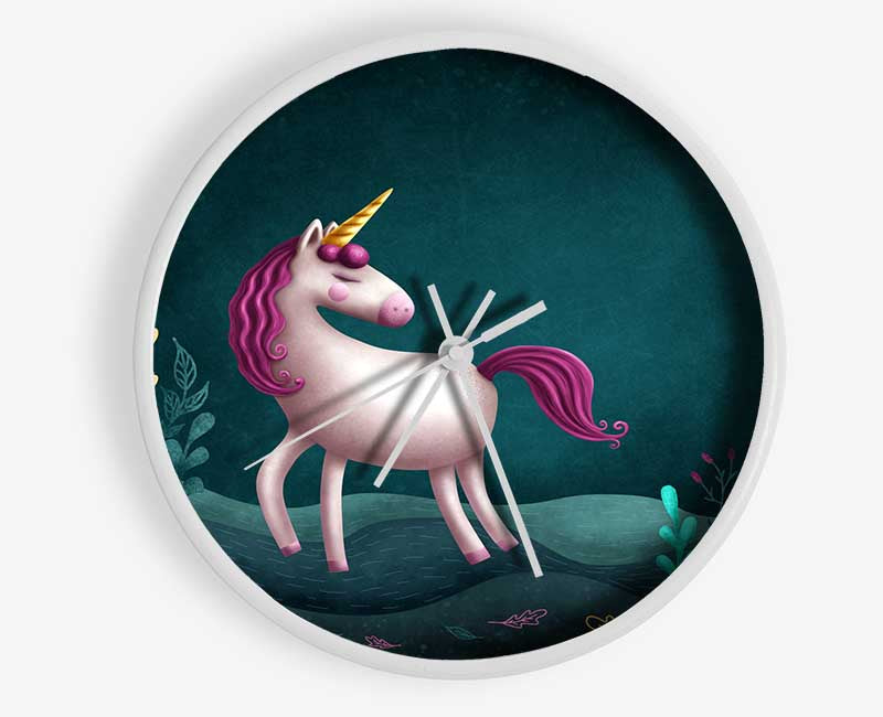 The Happy Unicorn Clock - Wallart-Direct UK