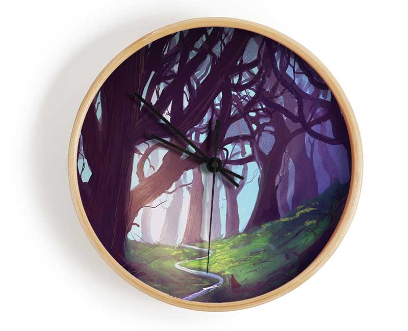 The Scary Woodland Walk Clock - Wallart-Direct UK