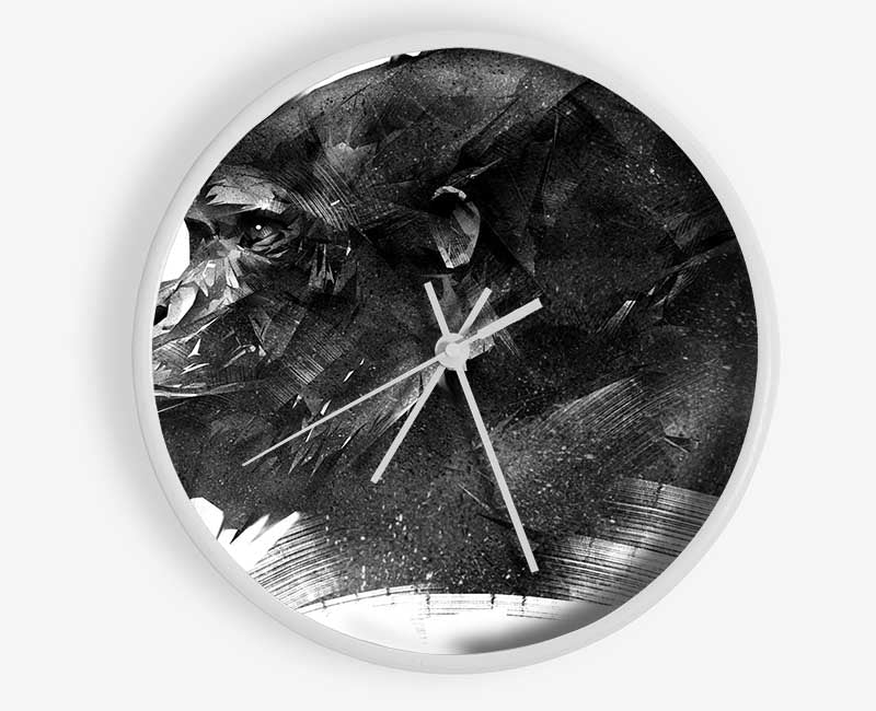 Washed Out Gorilla Clock - Wallart-Direct UK