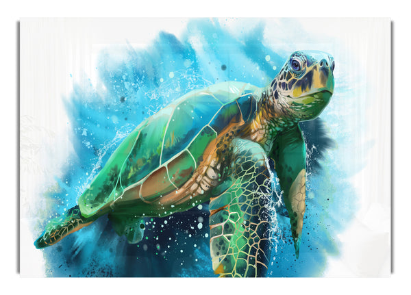 The Sea Turtle Watercolour