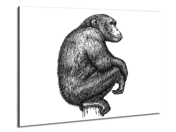 Chimpanzee Sitting