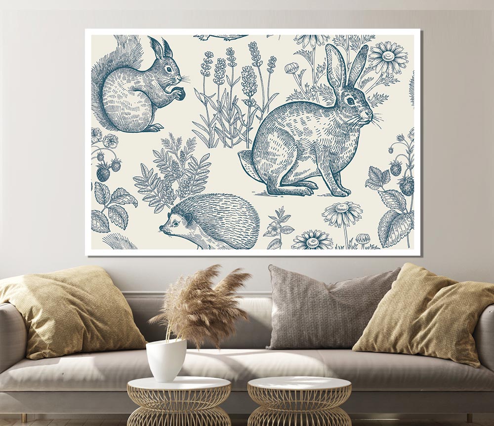 British Nature Print Poster Wall Art