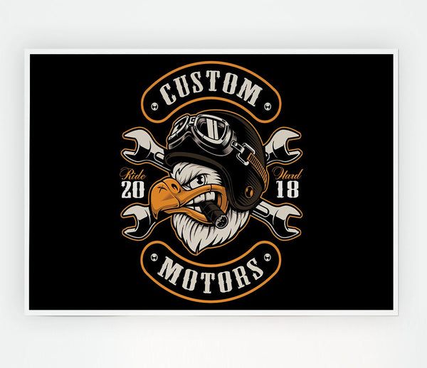 Custom Eagle Motors Print Poster Wall Art