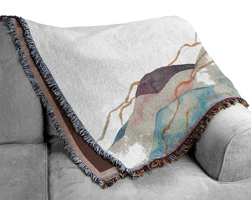 The Pastel Mountain View Woven Blanket