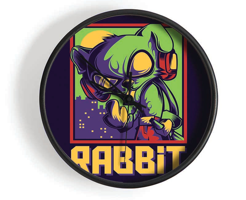 The Evil Rabbit Clock - Wallart-Direct UK