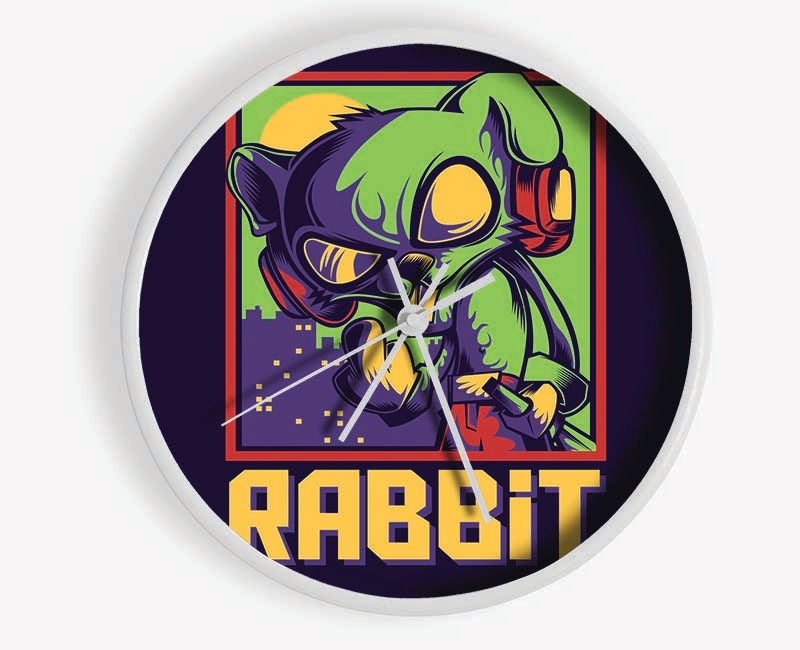 The Evil Rabbit Clock - Wallart-Direct UK