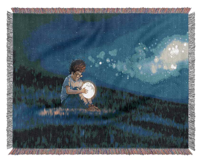 Holding The Moon Woven Blanket