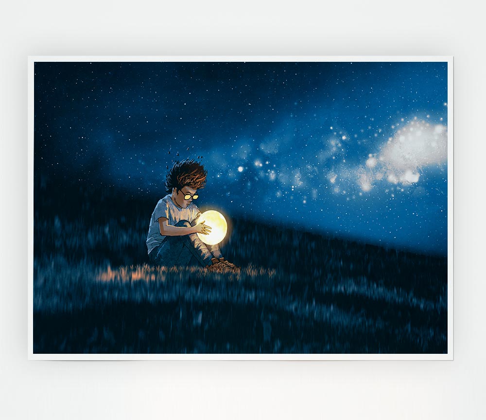 Holding The Moon Print Poster Wall Art