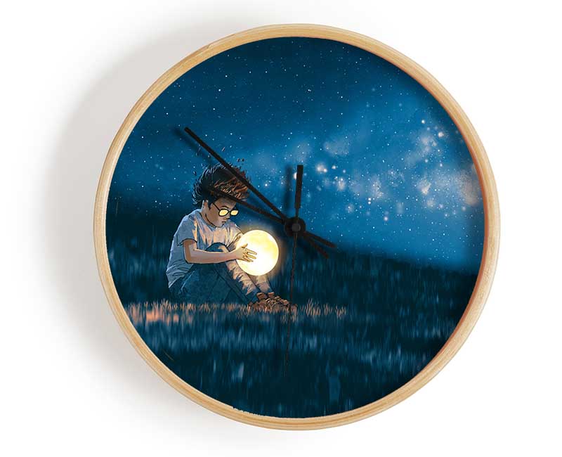 Holding The Moon Clock - Wallart-Direct UK