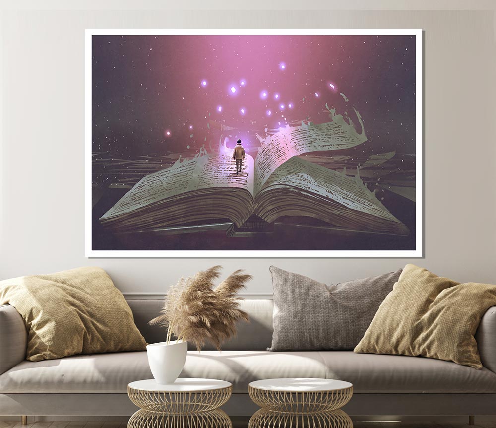 Turning The Page Of Existence Print Poster Wall Art