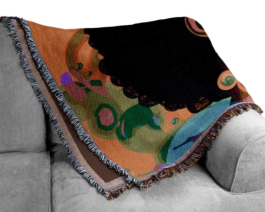 Afro Funk Woven Blanket