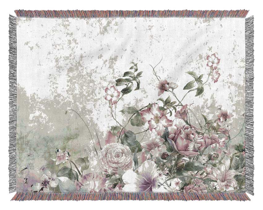 Pink Blossom Wild Woven Blanket