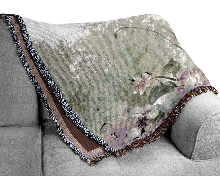 Pink Blossom Wild Woven Blanket