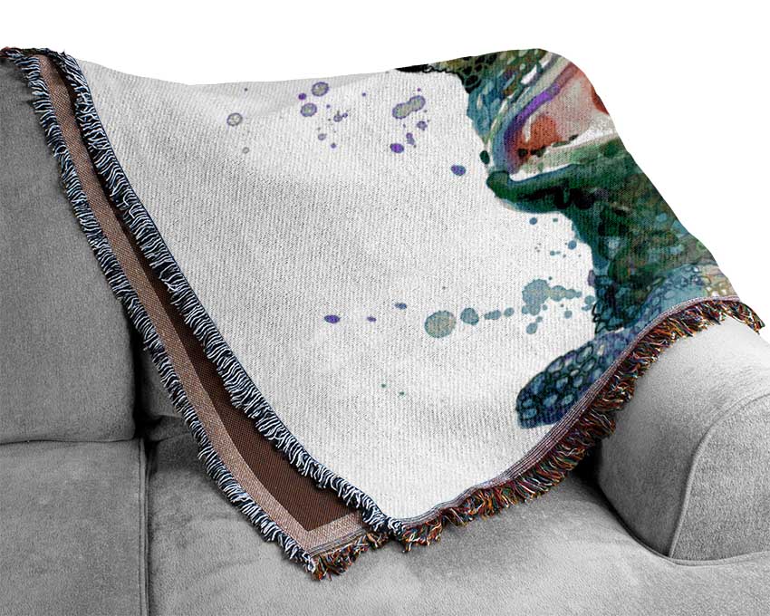 Chameleon Paint Splat Woven Blanket