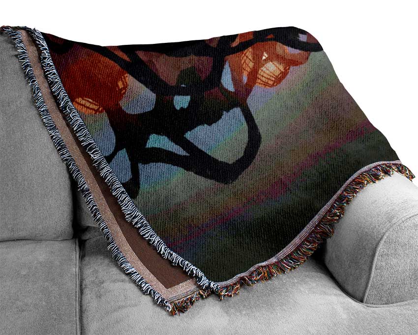 The Walk Across The Branches Woven Blanket