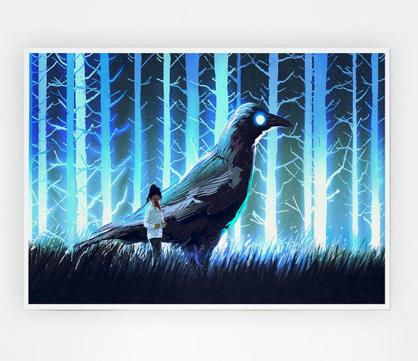 The Crow Of Enlightenment Print Poster Wall Art