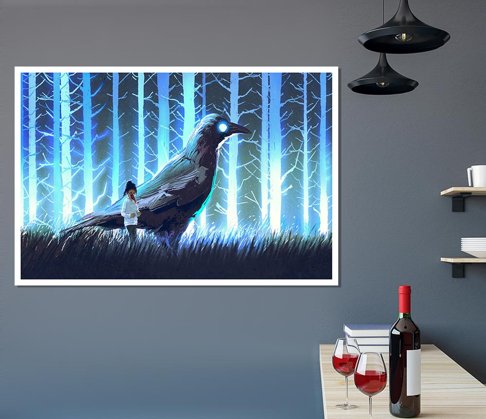 The Crow Of Enlightenment Print Poster Wall Art