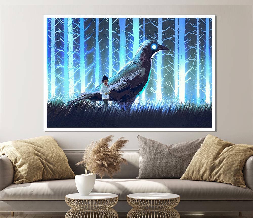 The Crow Of Enlightenment Print Poster Wall Art