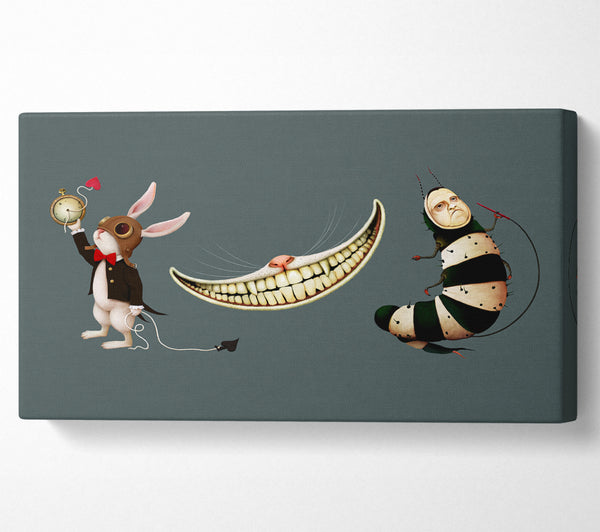 Alice In Wonderland Rabbit Cat And Caterpillar