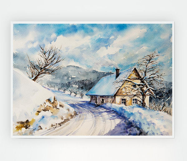 The Winter Retreat Print Poster Wall Art