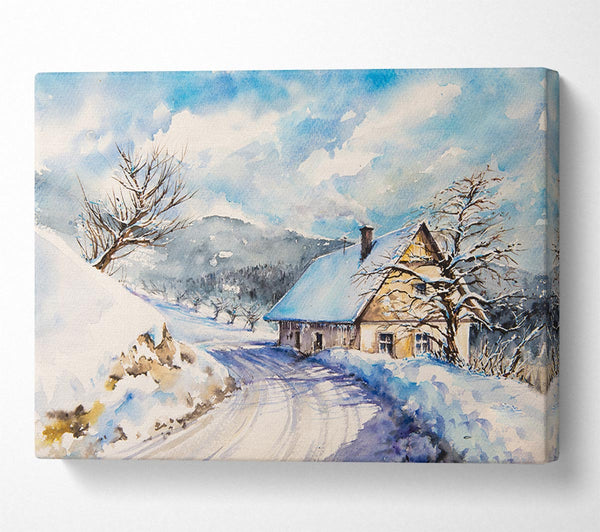 Picture of The Winter Retreat Canvas Print Wall Art