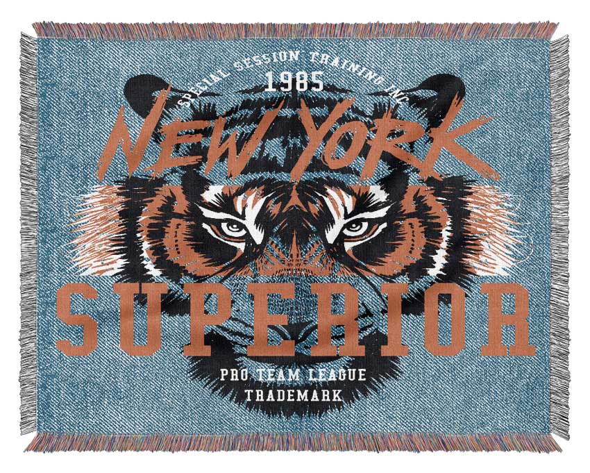 New York Tiger Superior Woven Blanket