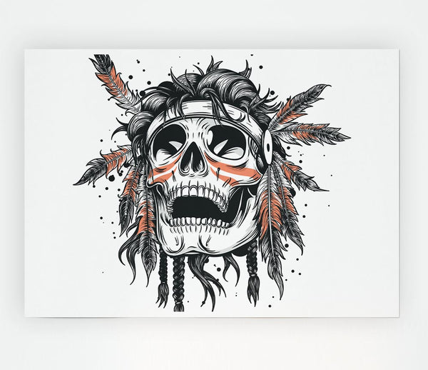 The Radical Skull Print Poster Wall Art