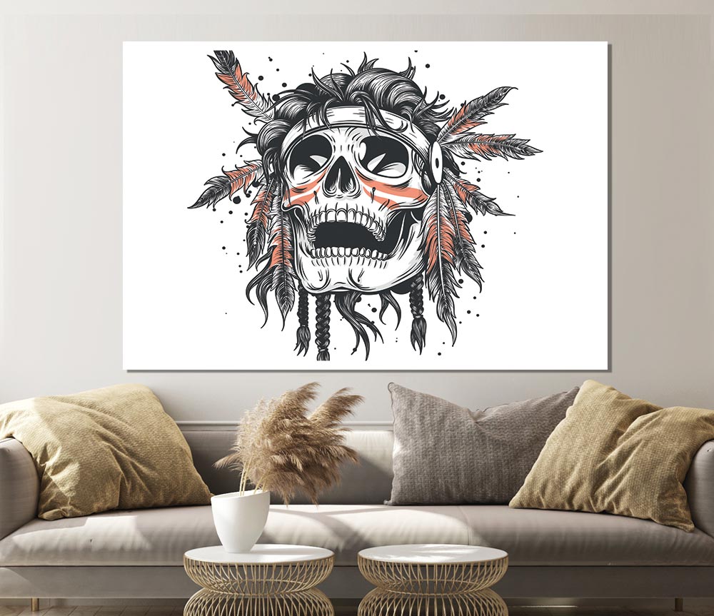 The Radical Skull Print Poster Wall Art