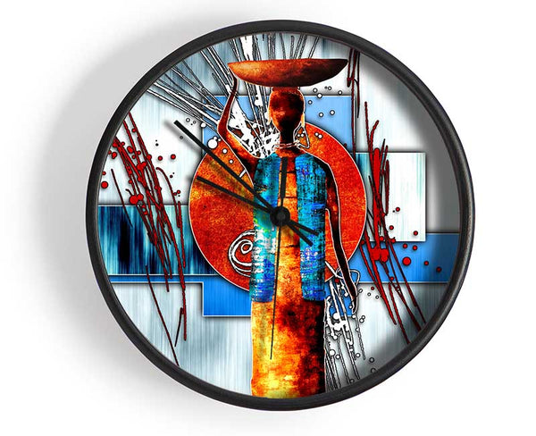 African Offering Clock - Wallart-Direct UK