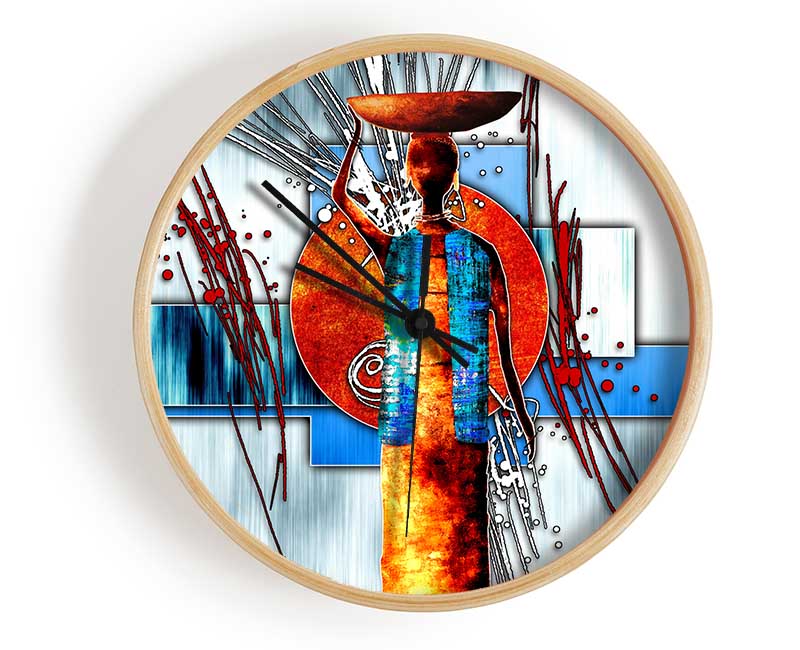 African Offering Clock - Wallart-Direct UK