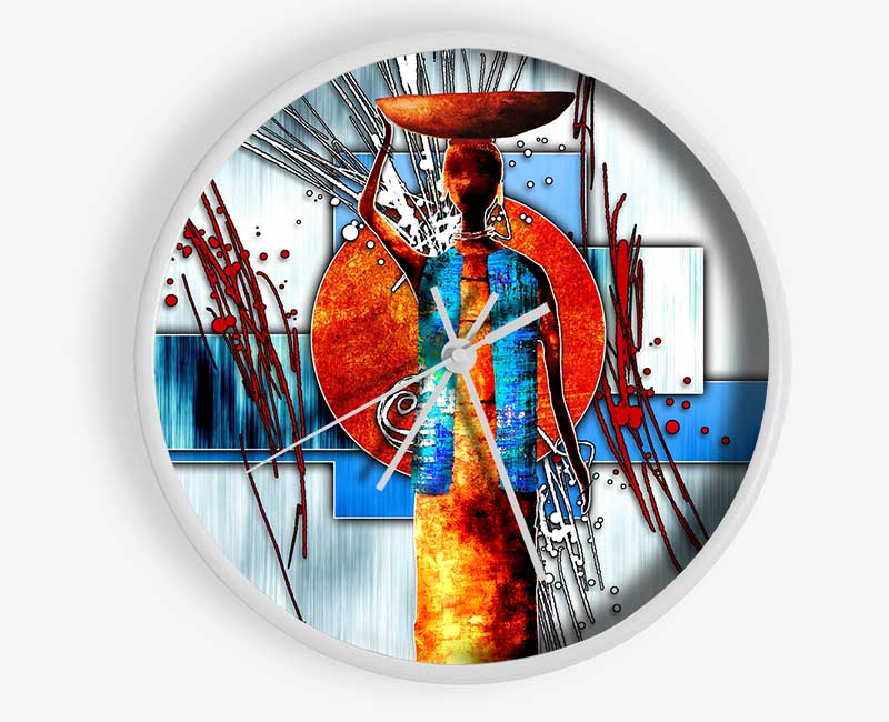 African Offering Clock - Wallart-Direct UK