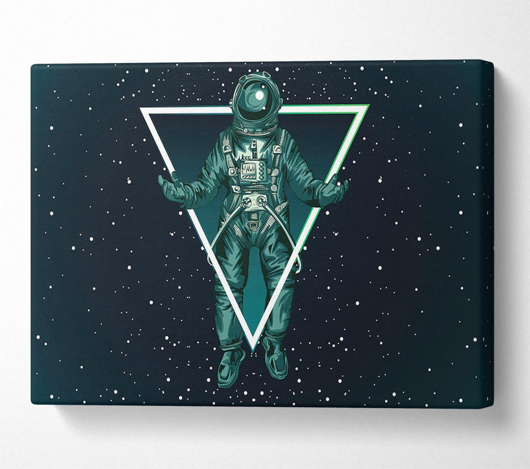 Picture of Triangle Space Man Canvas Print Wall Art