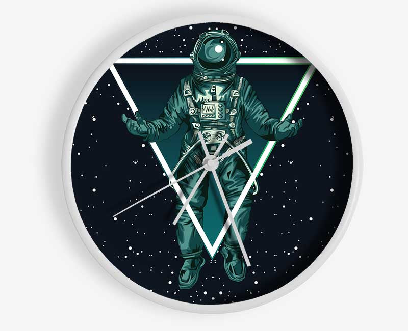 Triangle Space Man Clock - Wallart-Direct UK