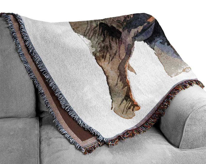 Humble Elephant Woven Blanket