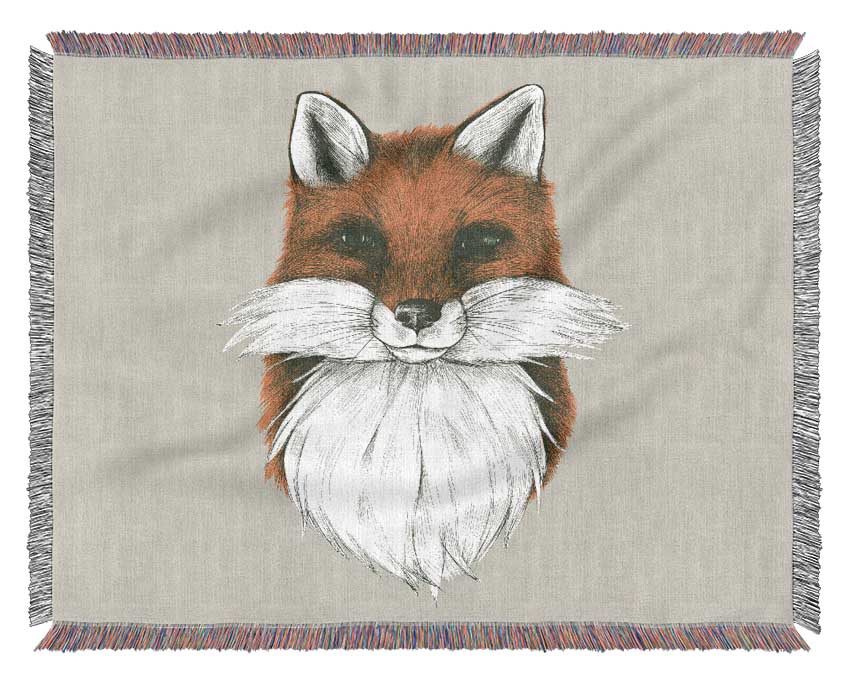 The Fox Face Woven Blanket