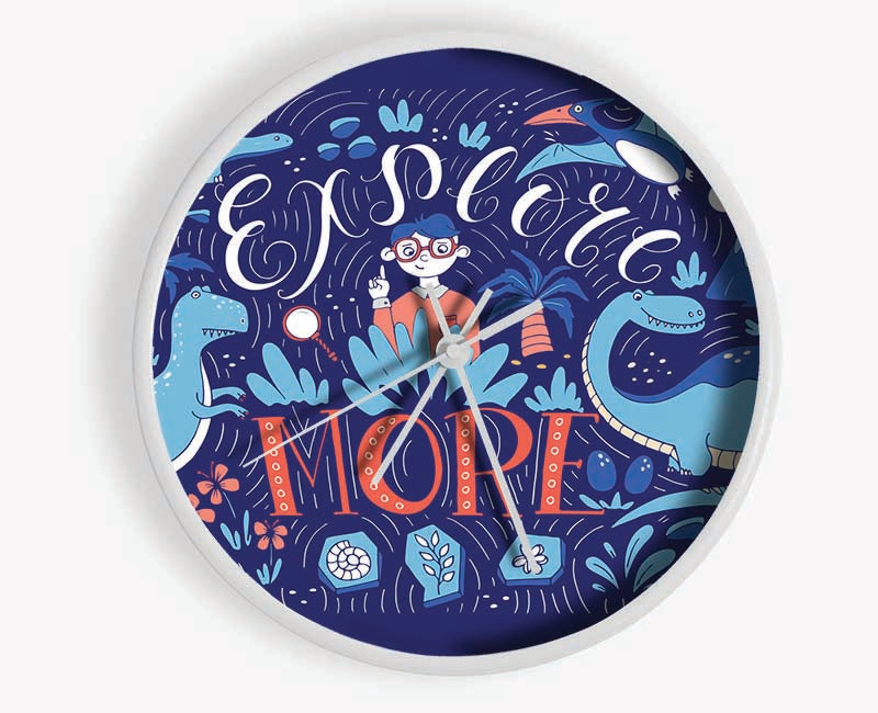 Explore More Clock - Wallart-Direct UK