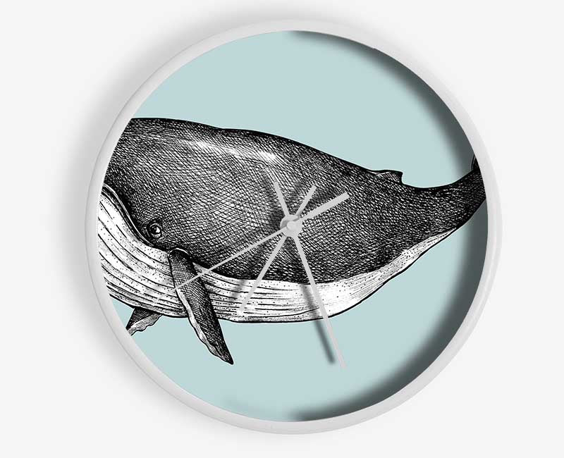 Big Fat Whale Clock - Wallart-Direct UK