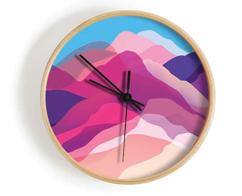 The Mountain Spectrum Clock - Wallart-Direct UK