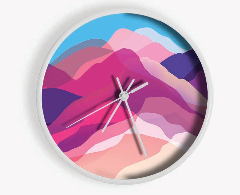 The Mountain Spectrum Clock - Wallart-Direct UK