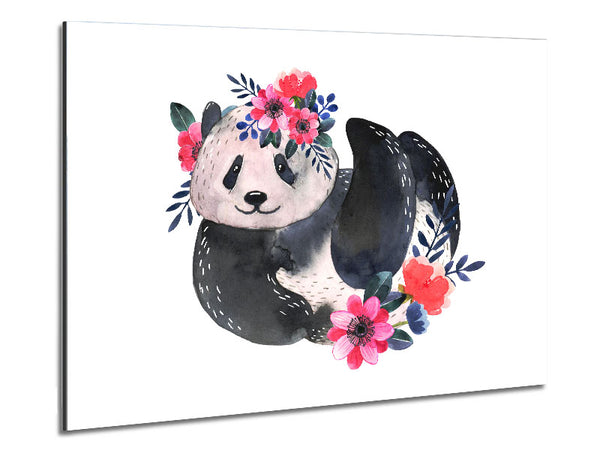 Cute Floral Panda