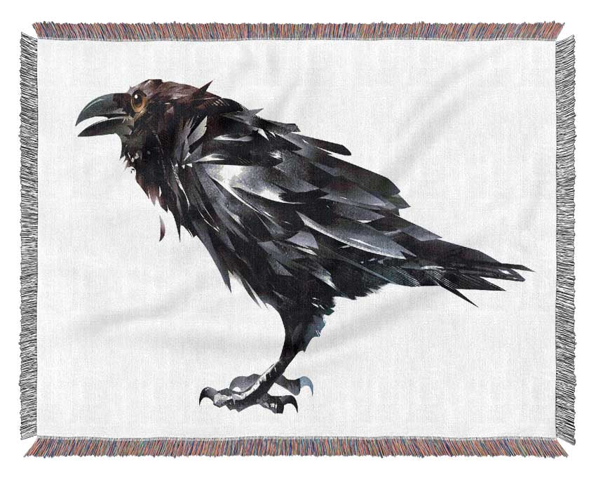 The Black Crow Woven Blanket