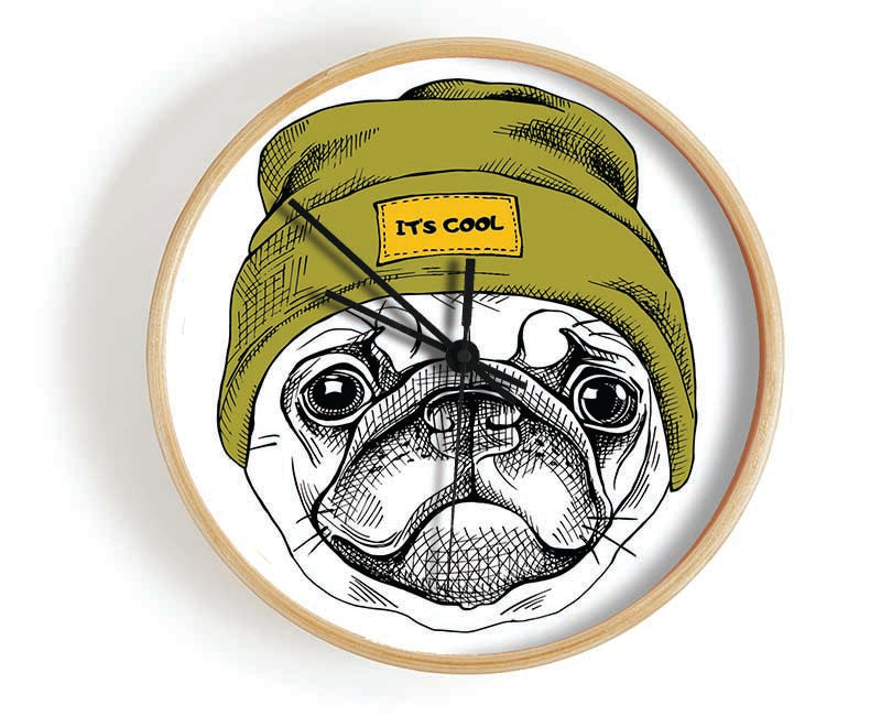 Pug Life Beanie Clock - Wallart-Direct UK