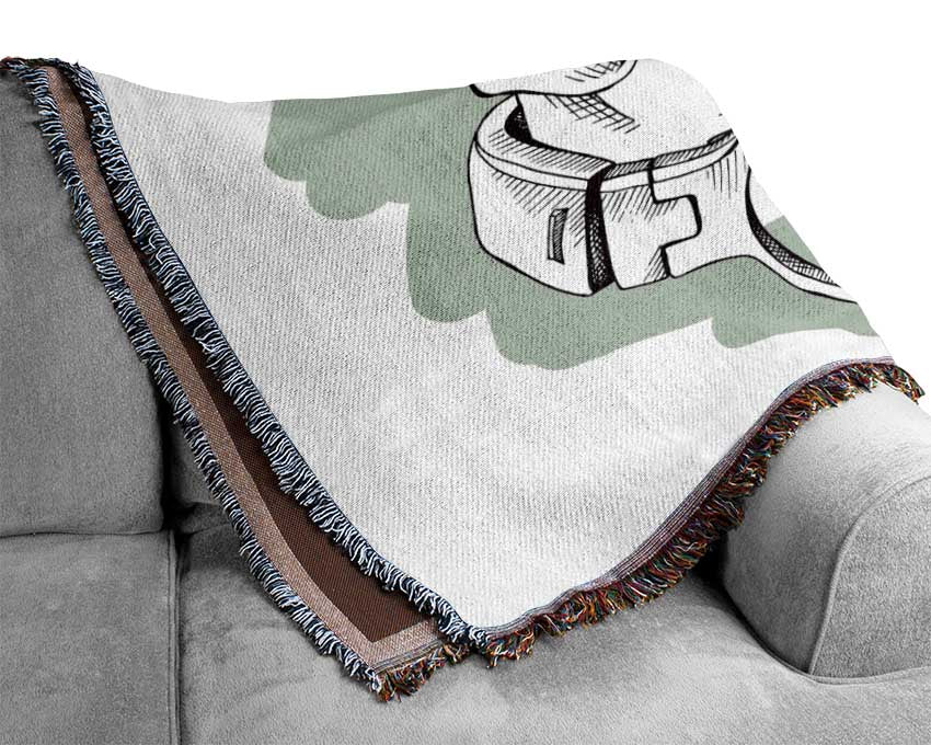 Pug Music Woven Blanket