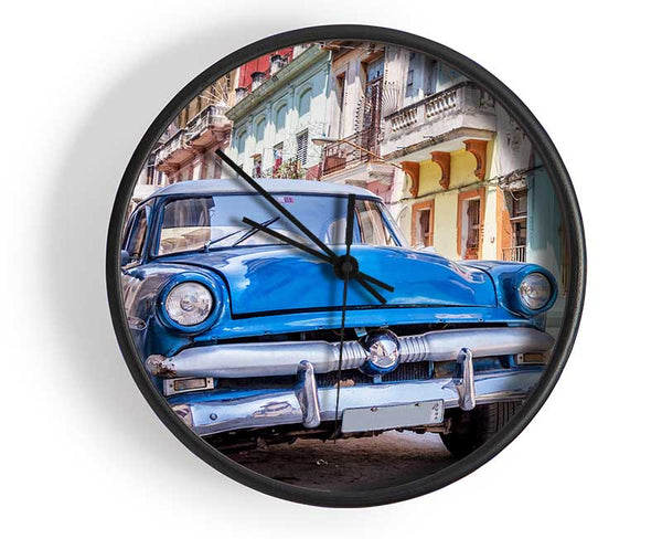 Blue Classic In Mexico Clock - Wallart-Direct UK