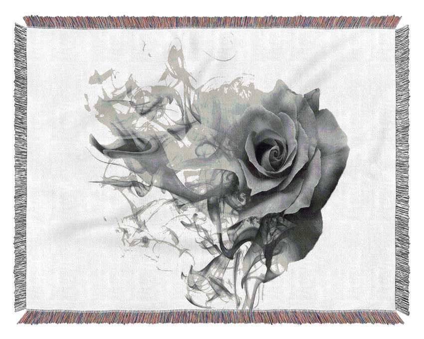 Rose To Smoke Woven Blanket