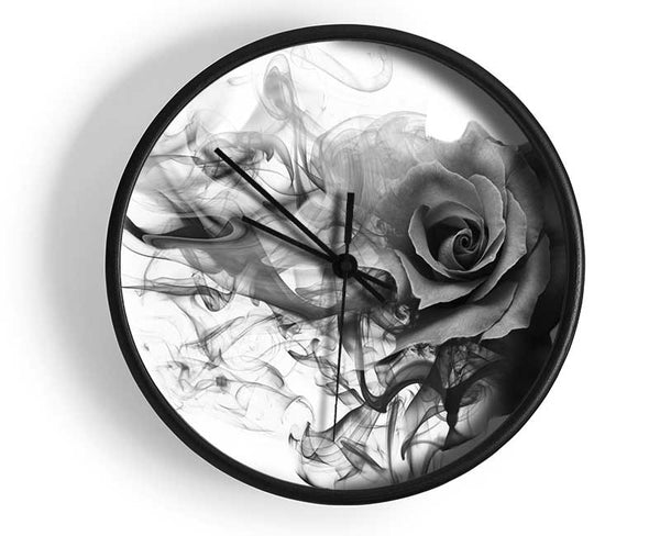 Rose To Smoke Clock - Wallart-Direct UK