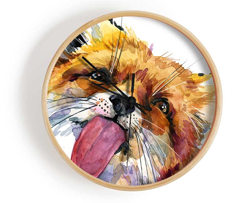 Fox Lick Clock - Wallart-Direct UK