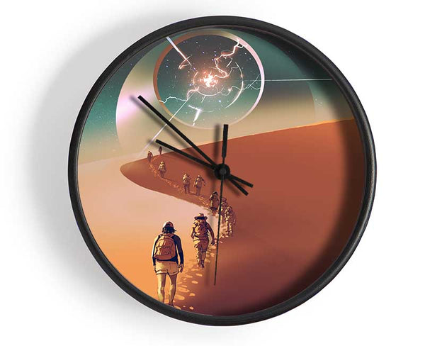 Walking To The Fallen Star Clock - Wallart-Direct UK